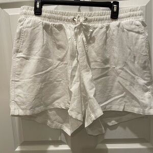 Women's White Casual Shorts